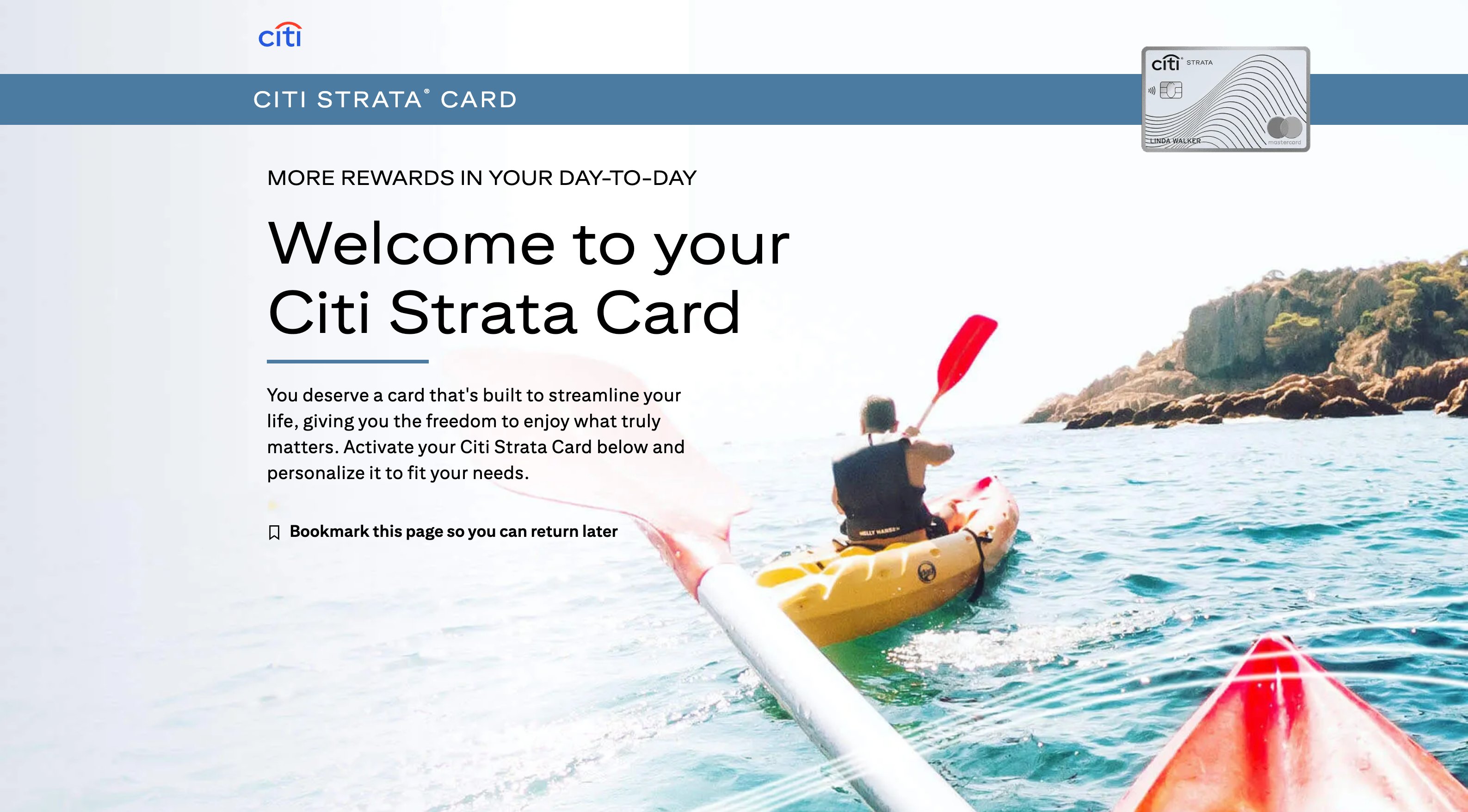 Strata Digital Welcome Kit desktop hero — set up your account