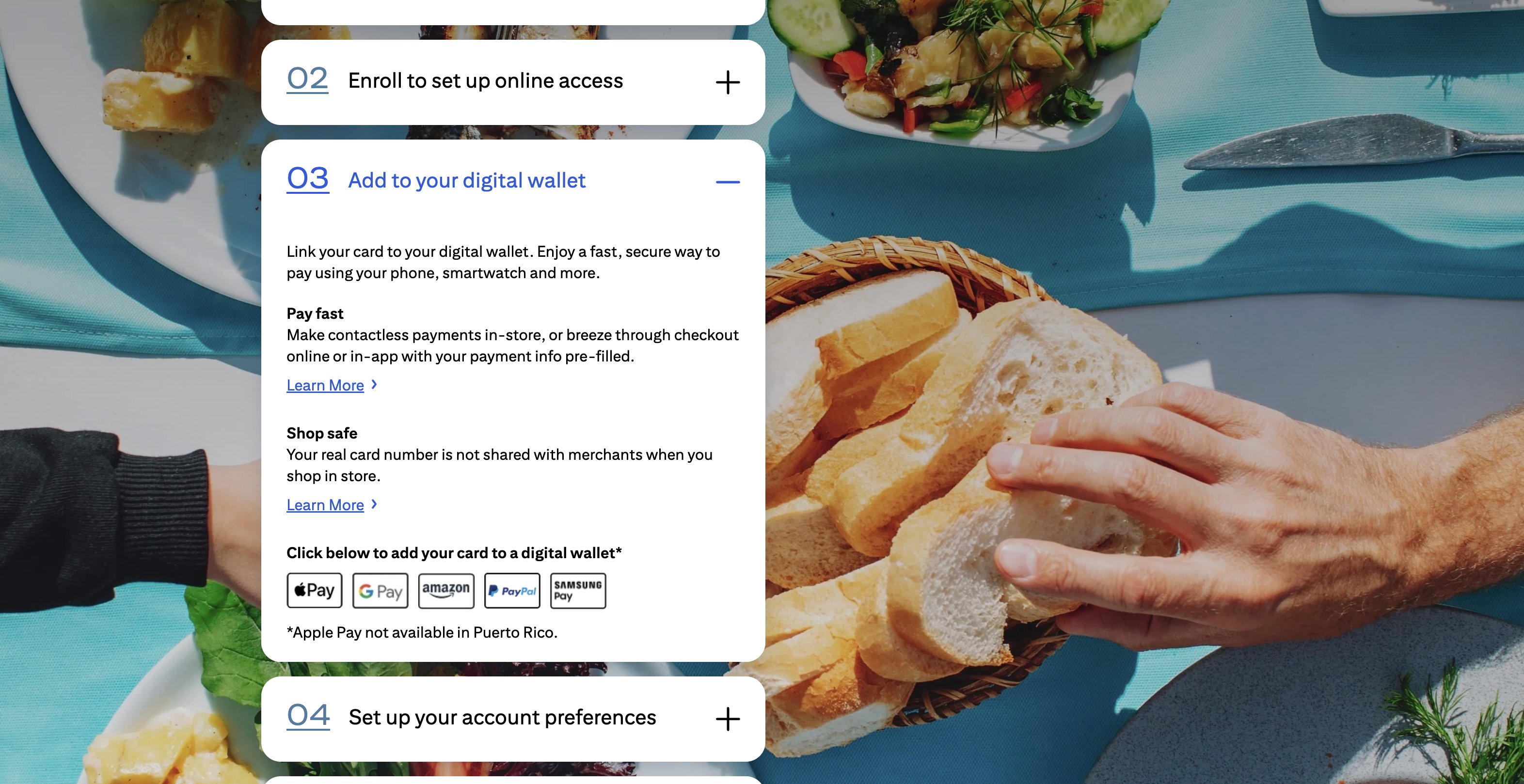 Strata benefits accordion over a picnic lifestyle photo